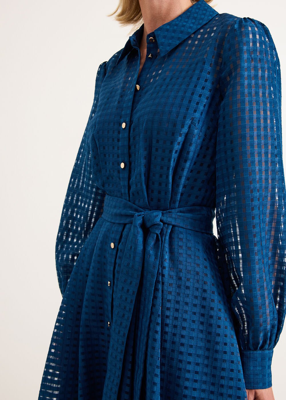 Natalie Midi Shirt Dress - Teal