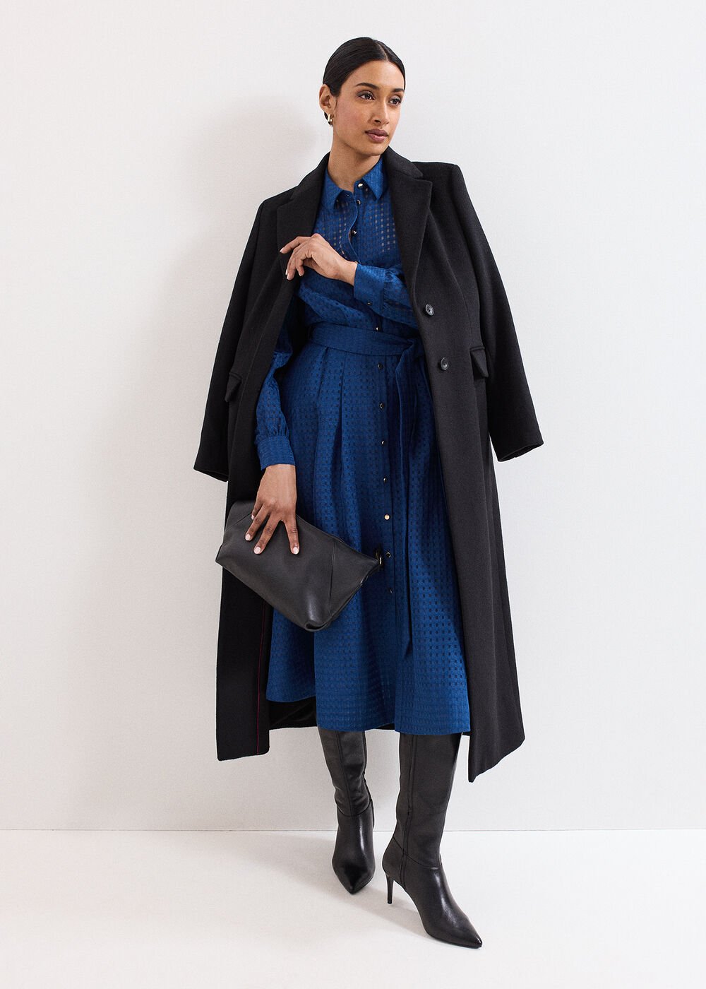 Natalie Midi Shirt Dress - Teal