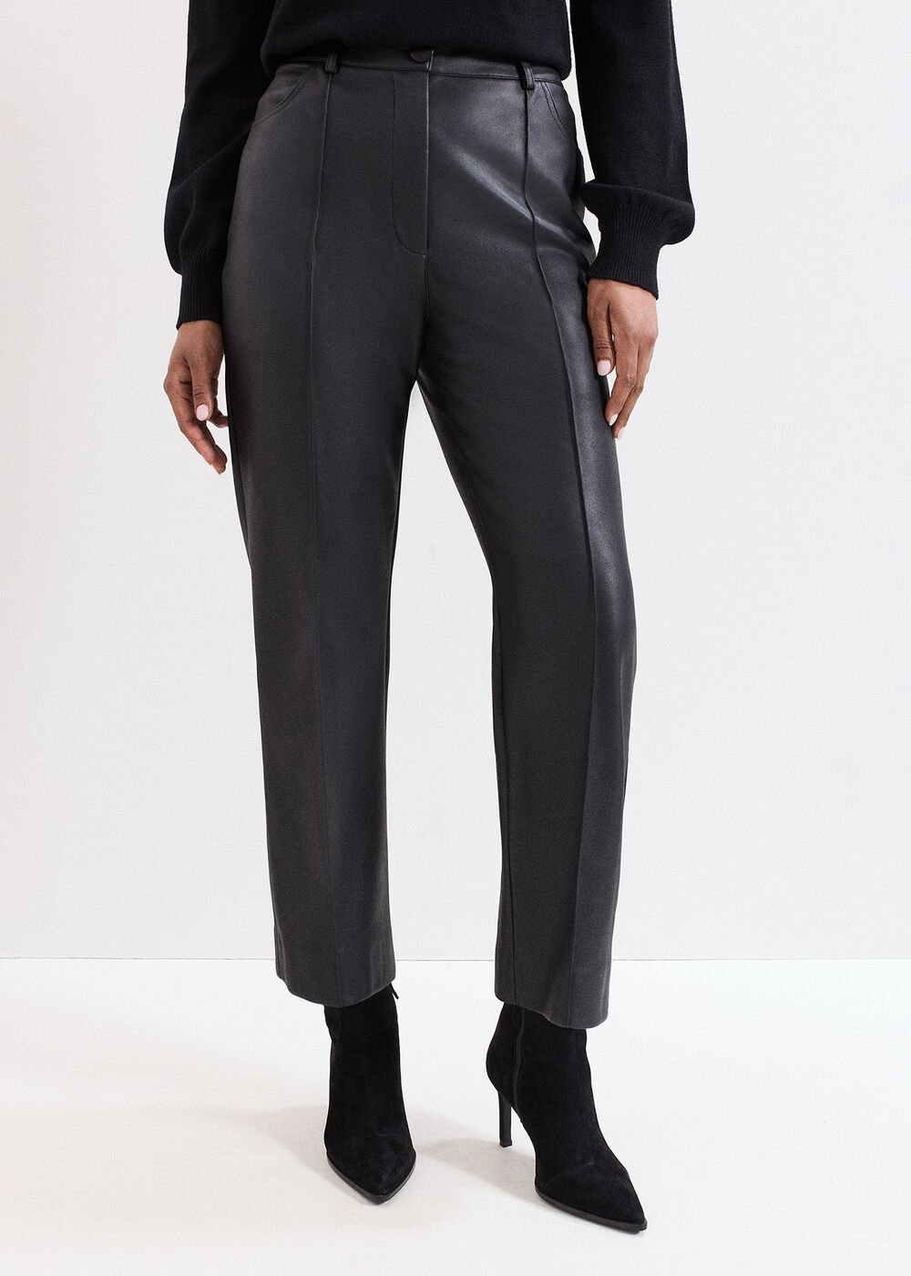 Kenzie PU Trouser - Black