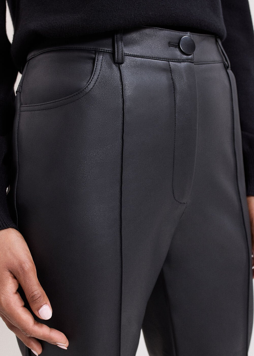 Kenzie PU Trouser - Black