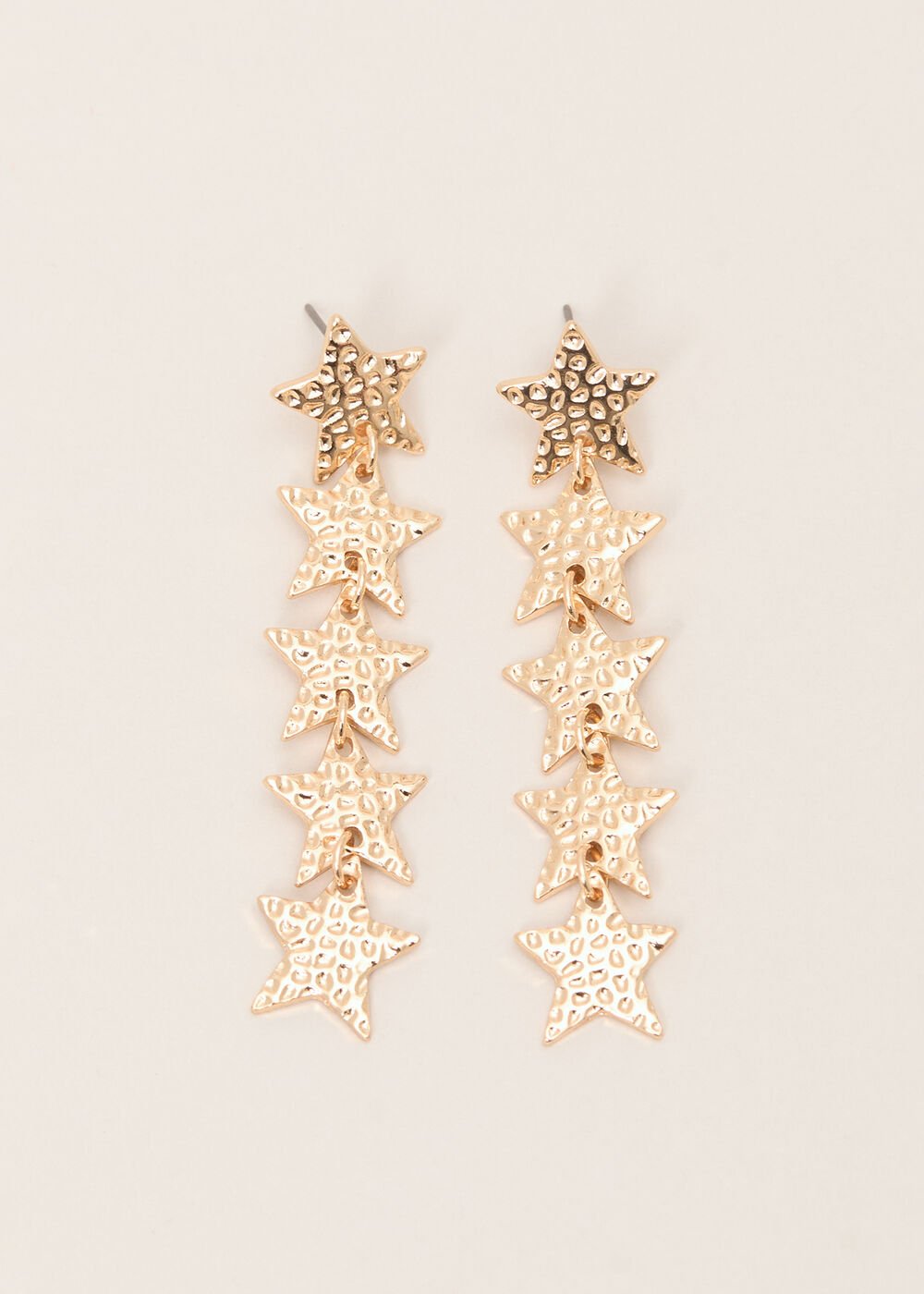 Star Drop Earrings - Gold