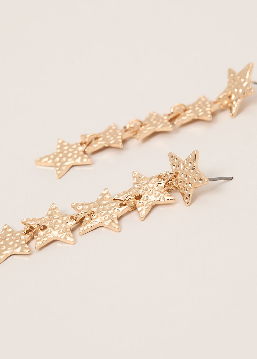 Star Drop Earrings - Gold