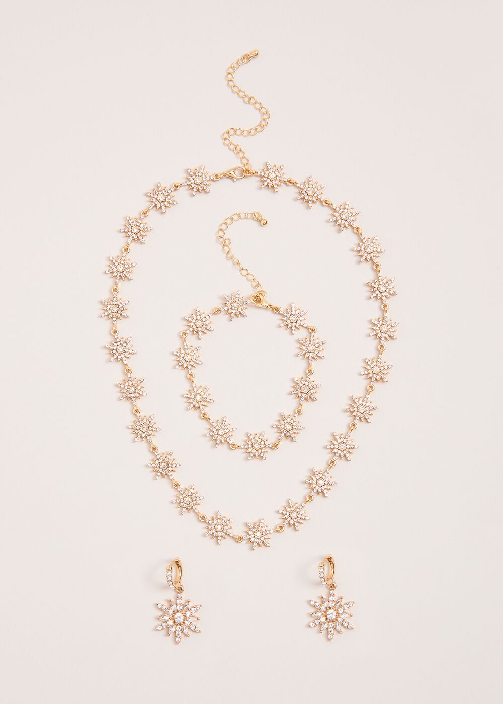 Snowflake Necklace - Gold