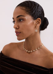 Snowflake Necklace - Gold