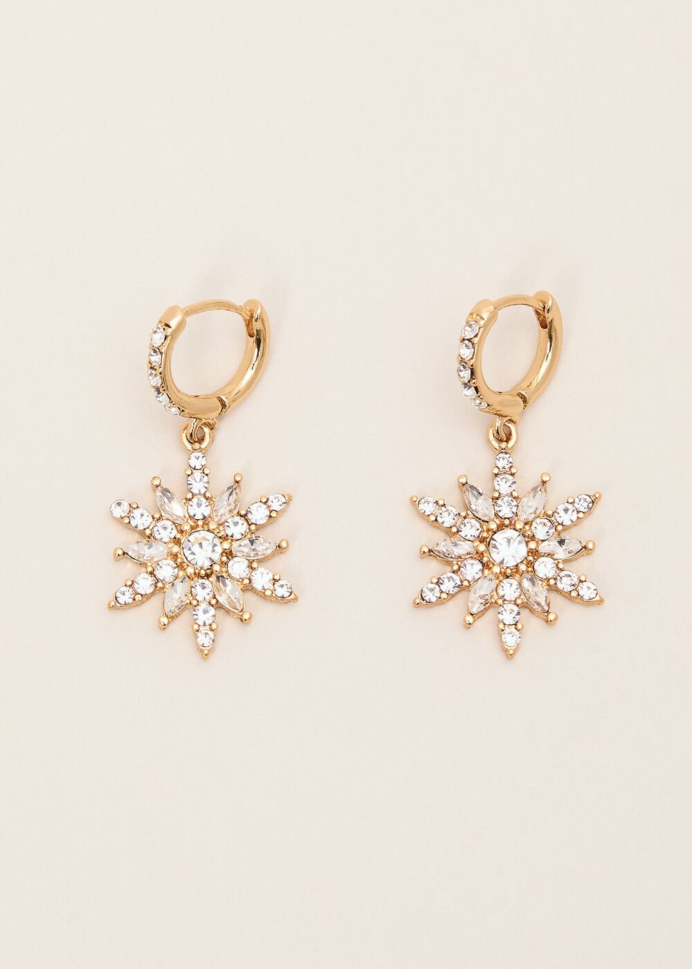 Snowflake Earrings - Gold