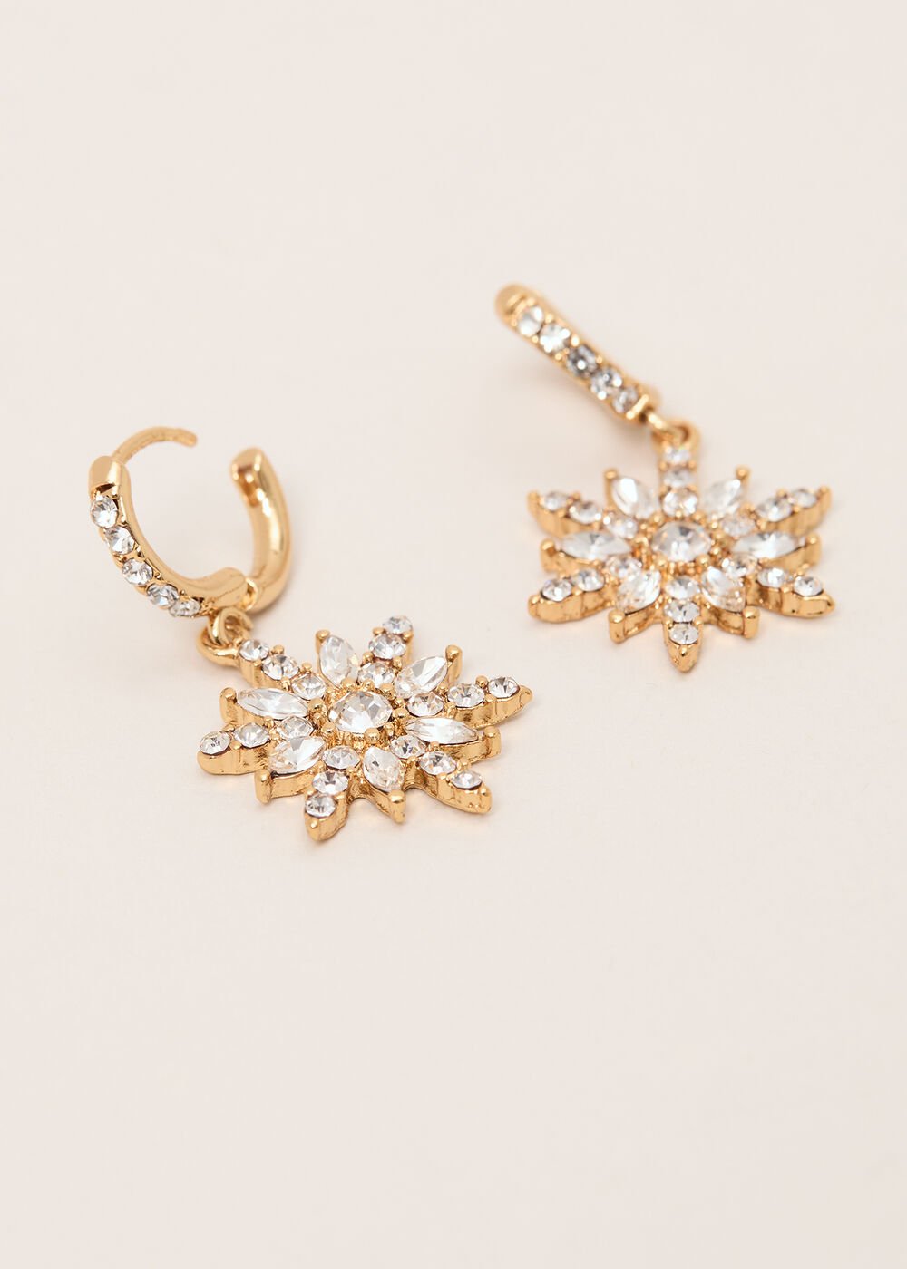 Snowflake Earrings - Gold