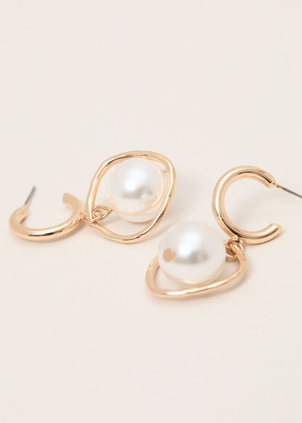 Pearl Drop Earrings - Gold