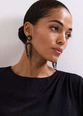 Statement Earring - Black