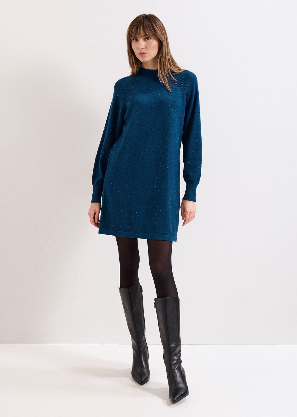 Tala Hot Fix Dress - Teal
