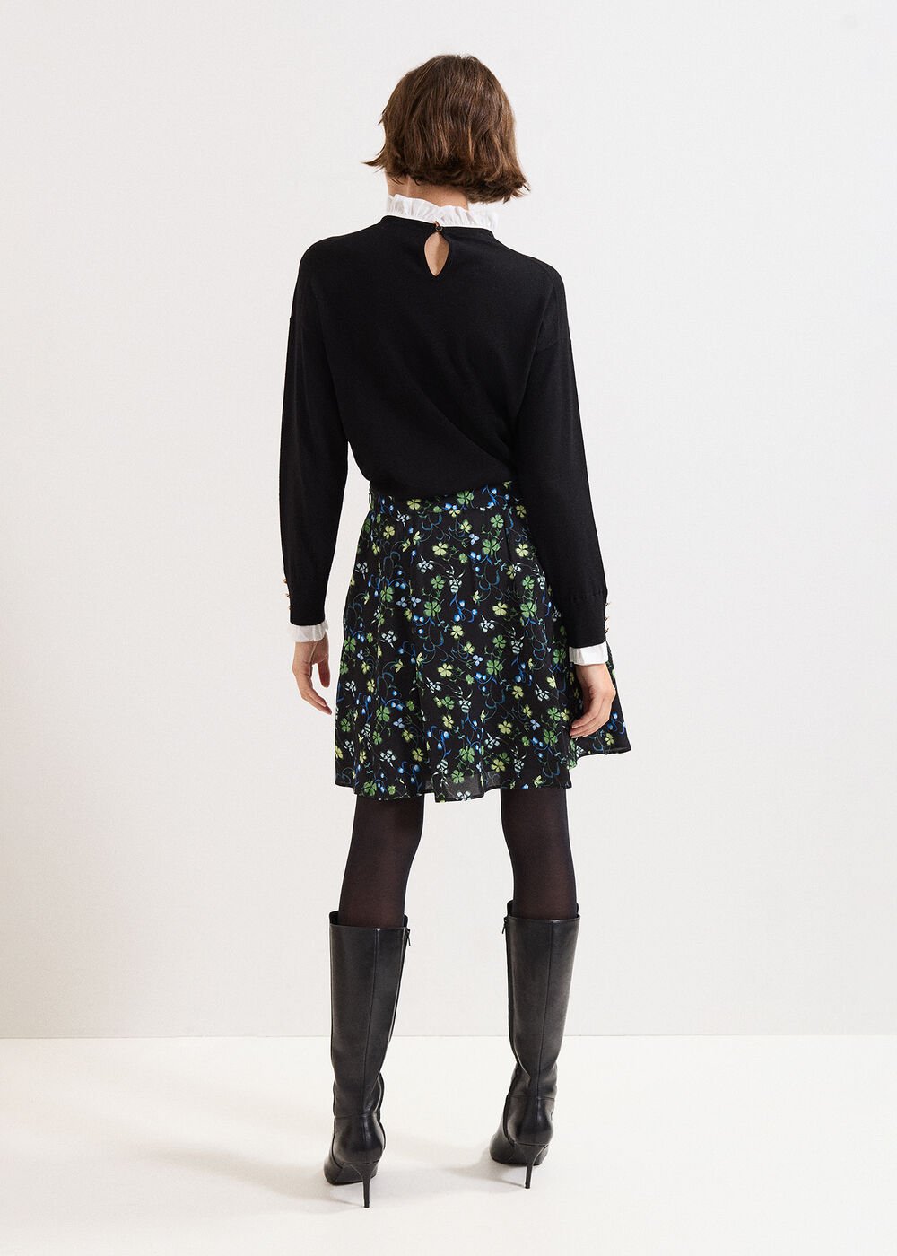 Ilaria Flippy Skirt - Black