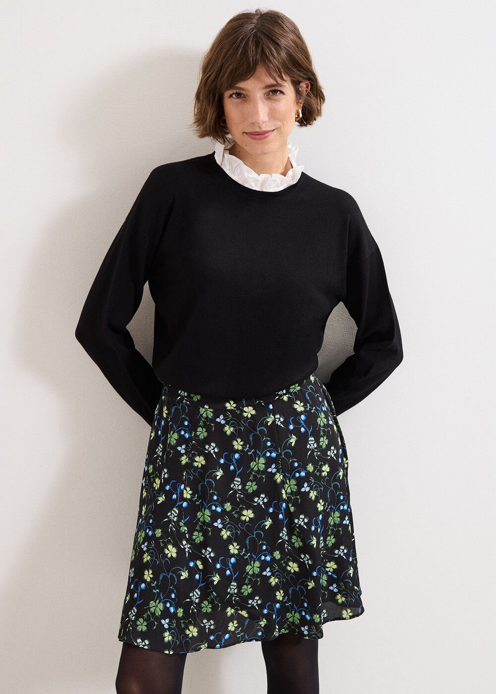 Ilaria Flippy Skirt - Black