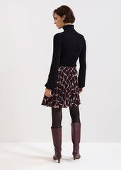 Mairi Mini Skirt - Dark Red