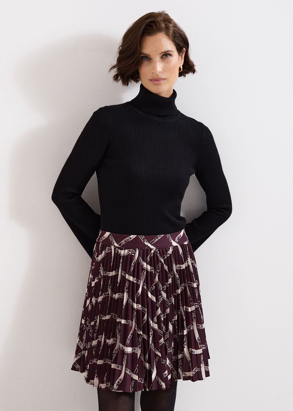 Mairi Mini Skirt - Dark Red