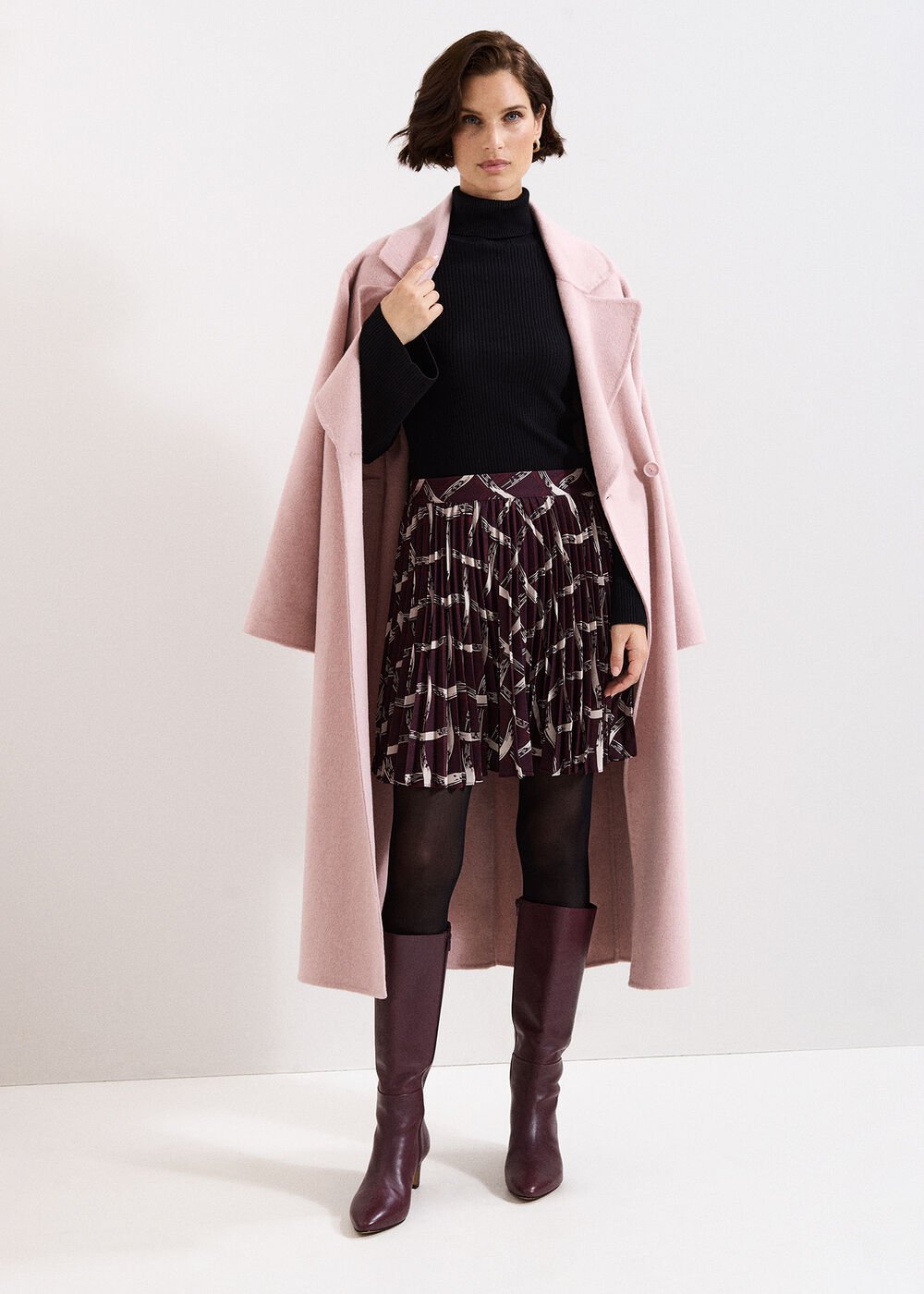 Mairi Mini Skirt - Dark Red