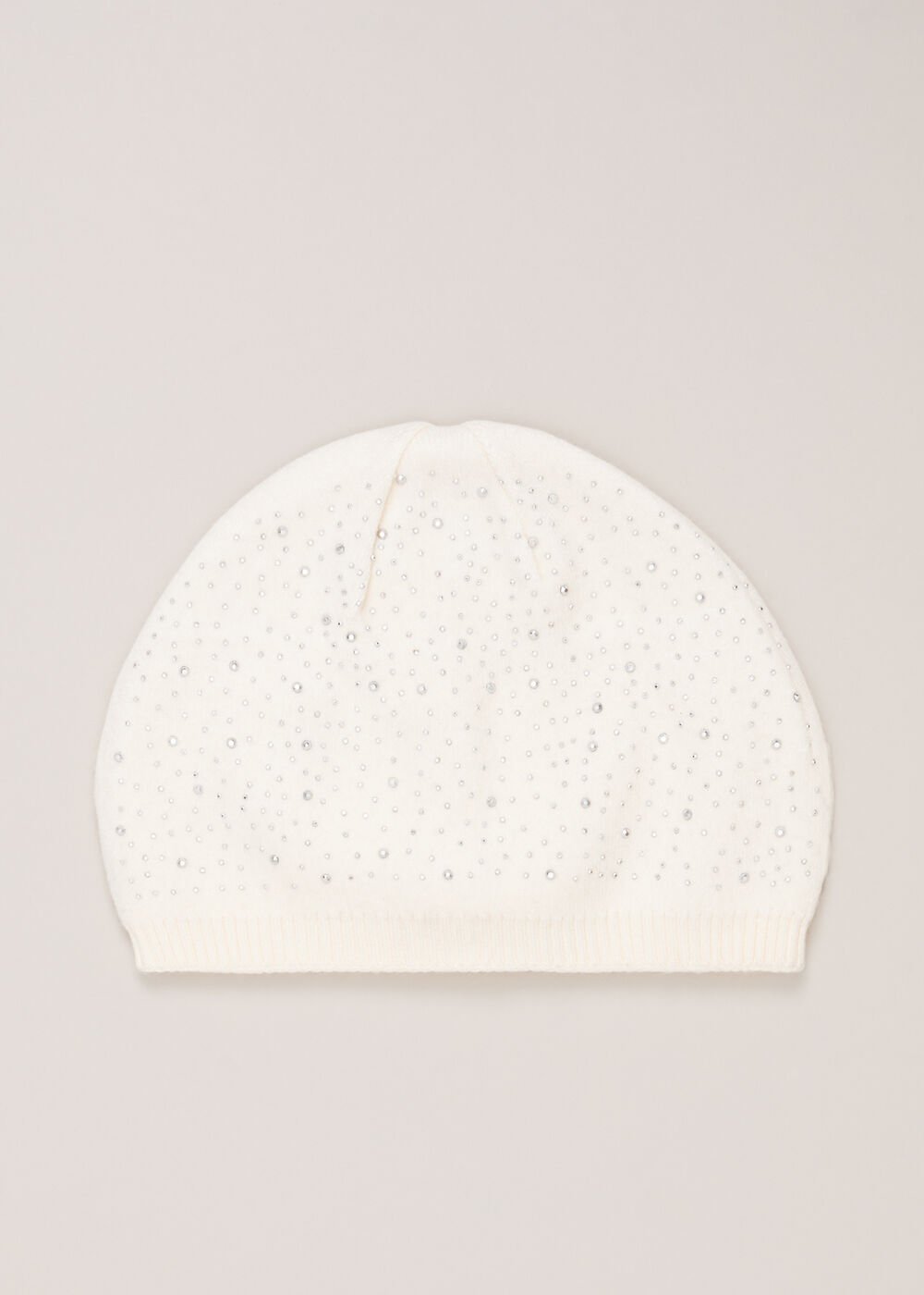 Sparkle Trim Hat - Ivory