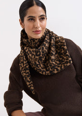 Leopard Print Scarf - Multi