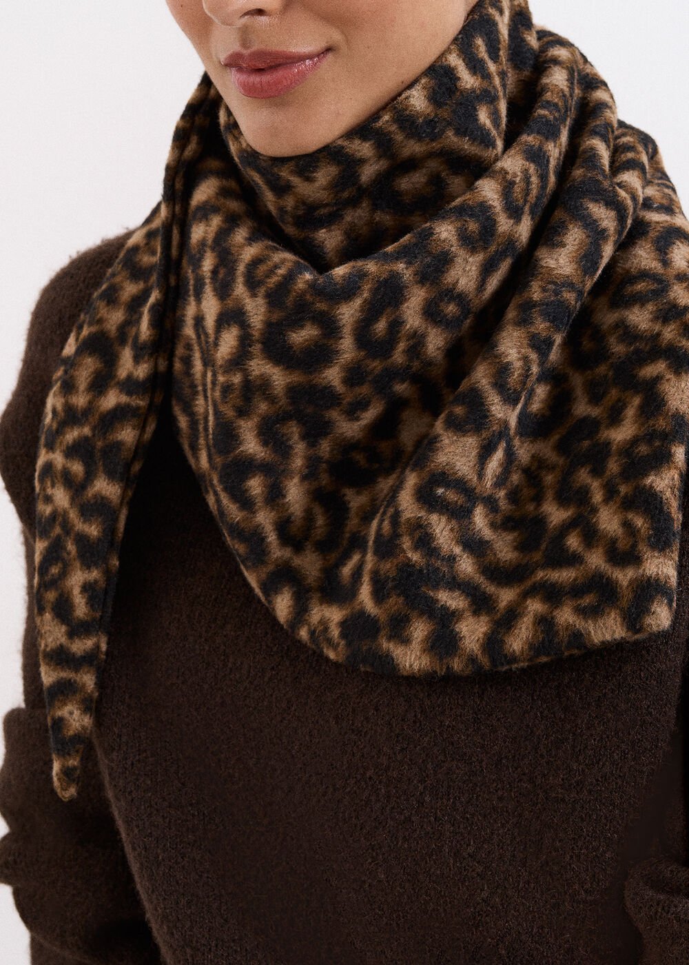 Leopard Print Scarf - Multi