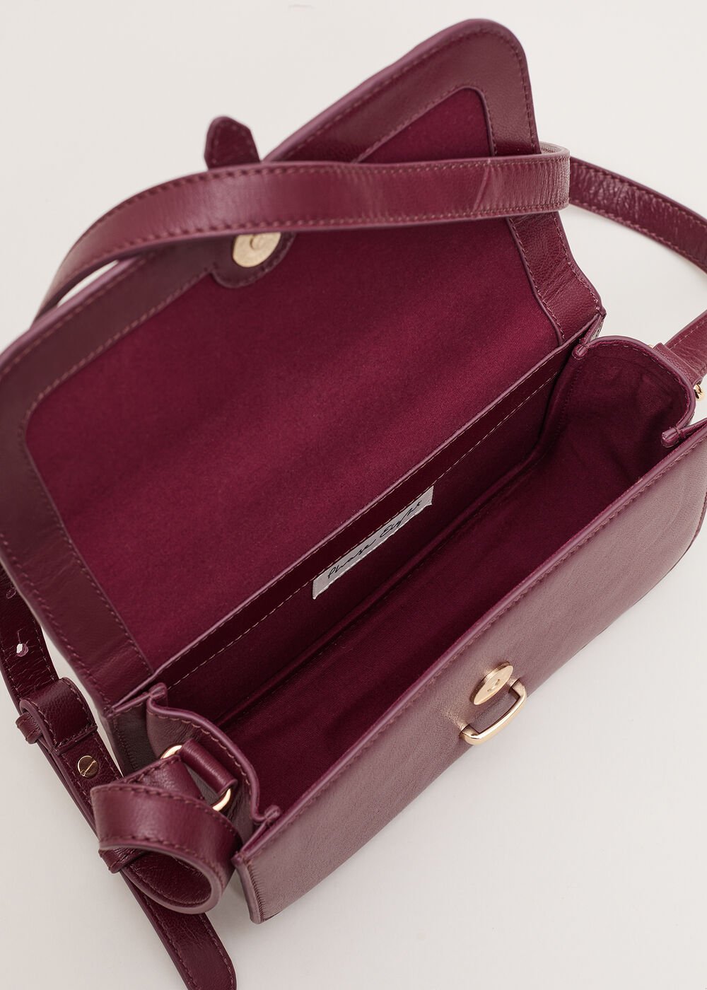 Leather Mini Bag - Dark Red