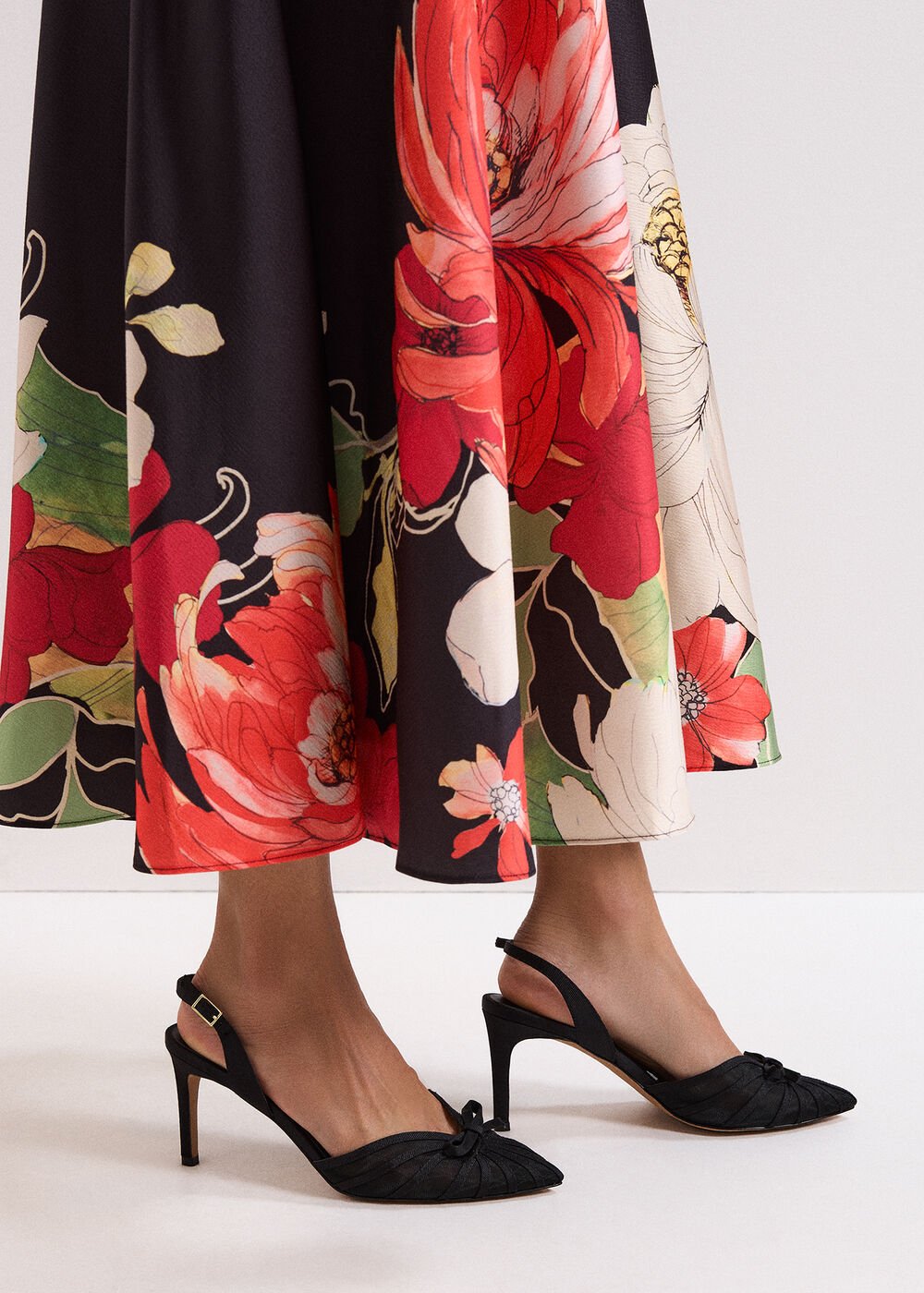 Grosgrain Slingback - Black