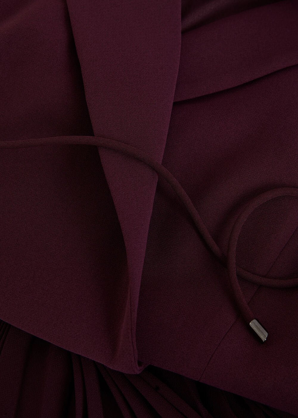Becky Tux Midi Dress - Burgundy