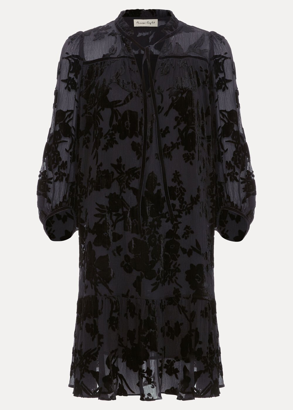 Mila Velvet Dress - Black