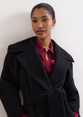 Annabel Collar Coat - Black