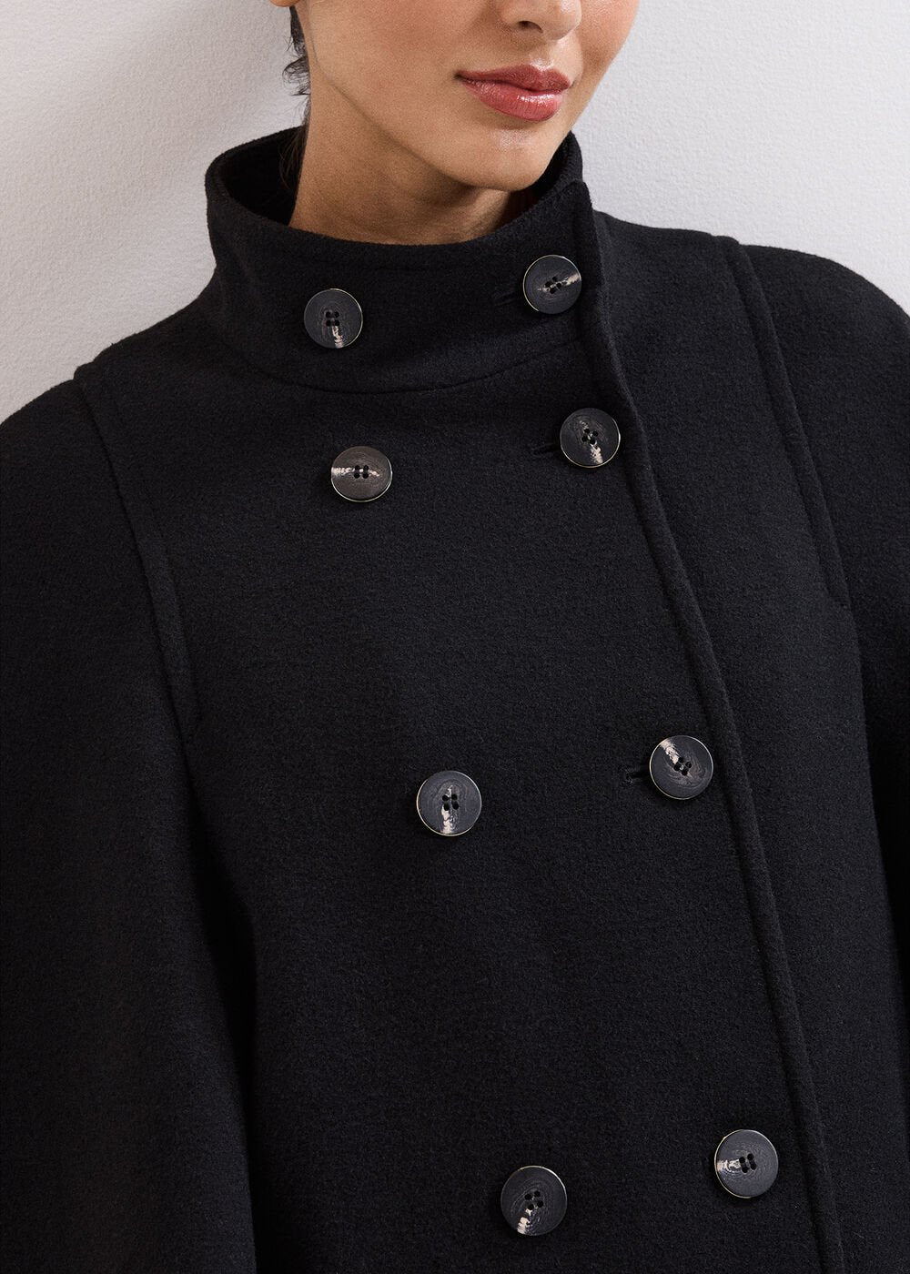 Katlin Cape Coat - Black