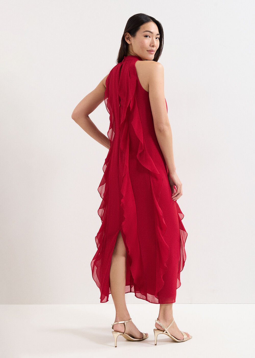 Helena Red Maxi Dress - Red
