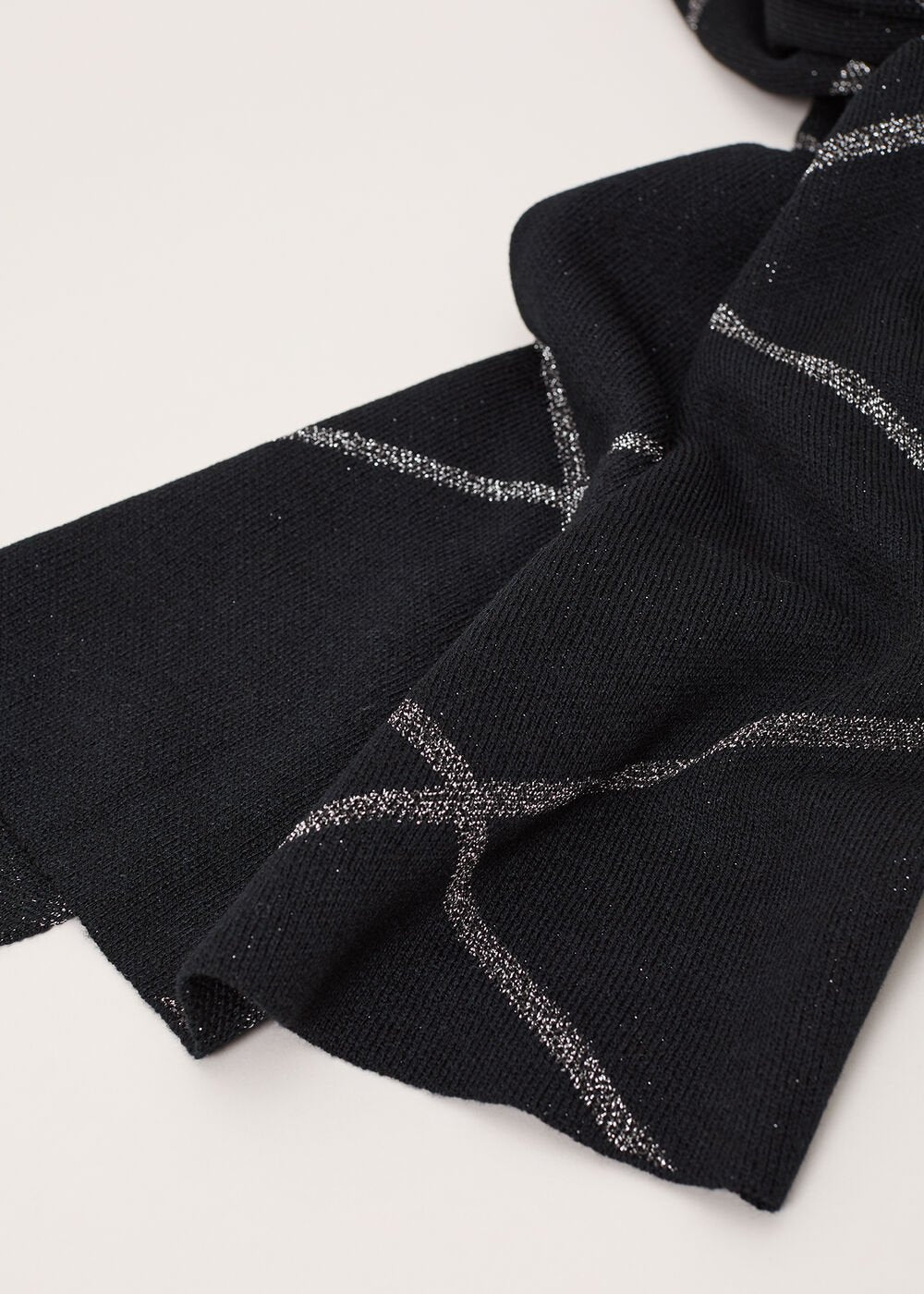 Luxe Lurex Scarf - Black