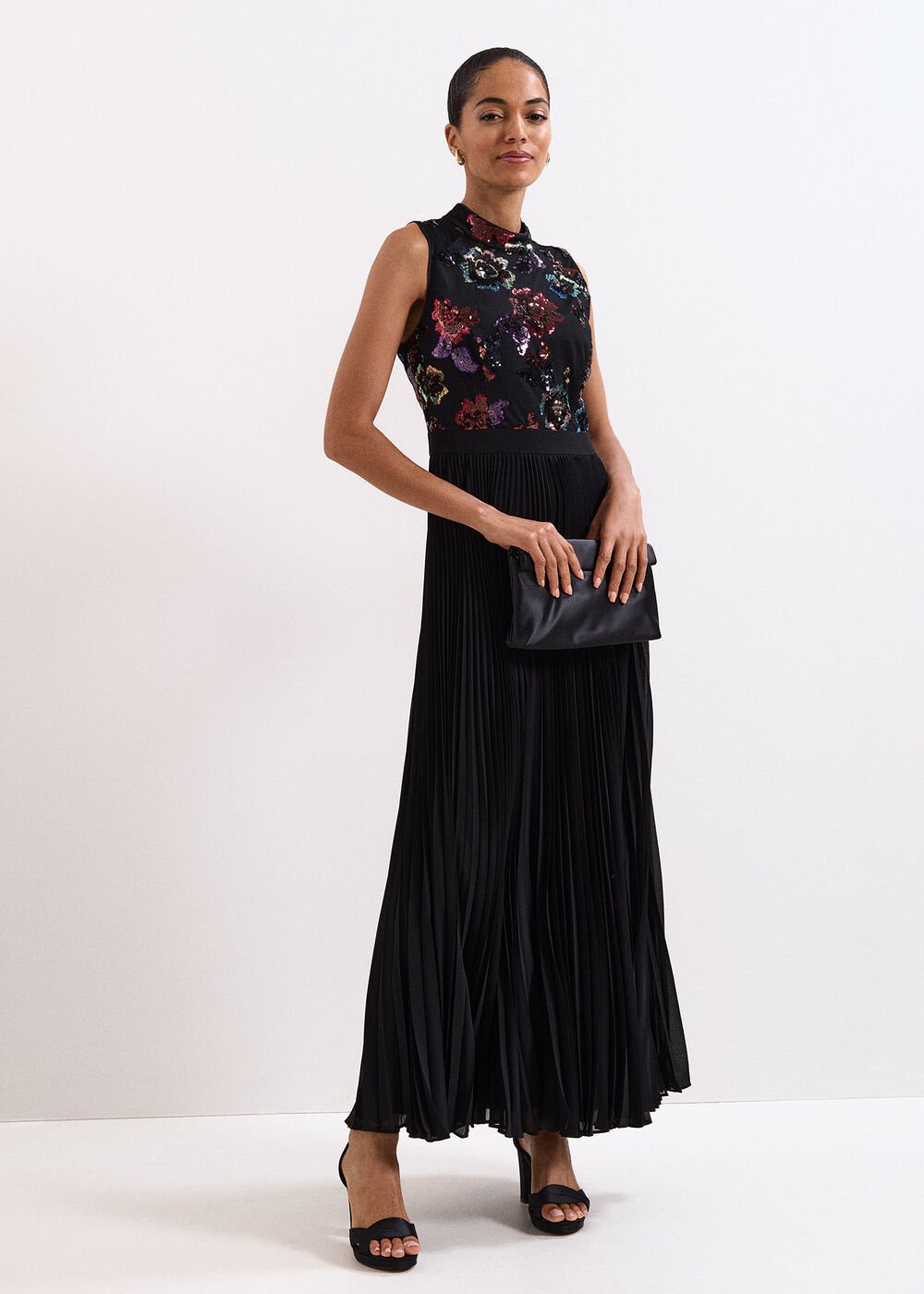 Lela Sequin Dress - Black