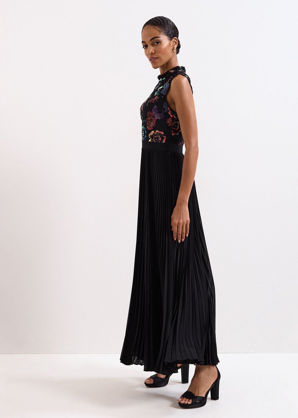 Lela Sequin Dress - Black