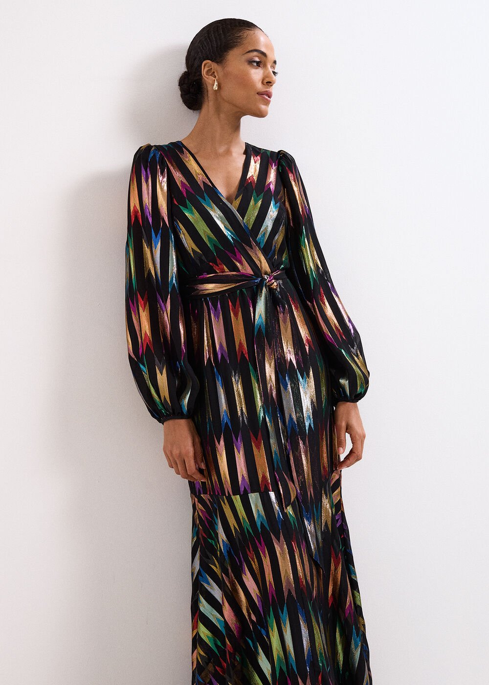 Ellia Shimmer Dress - Multi