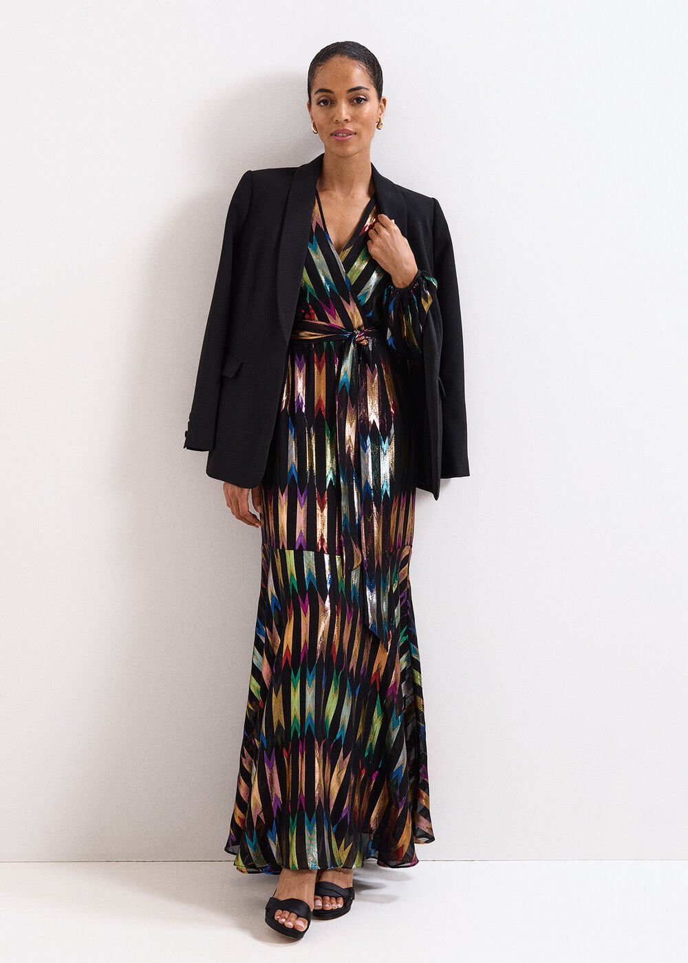 Ellia Shimmer Dress - Multi