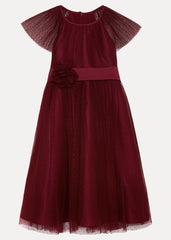 Melody Sequin Dress - Burgundy