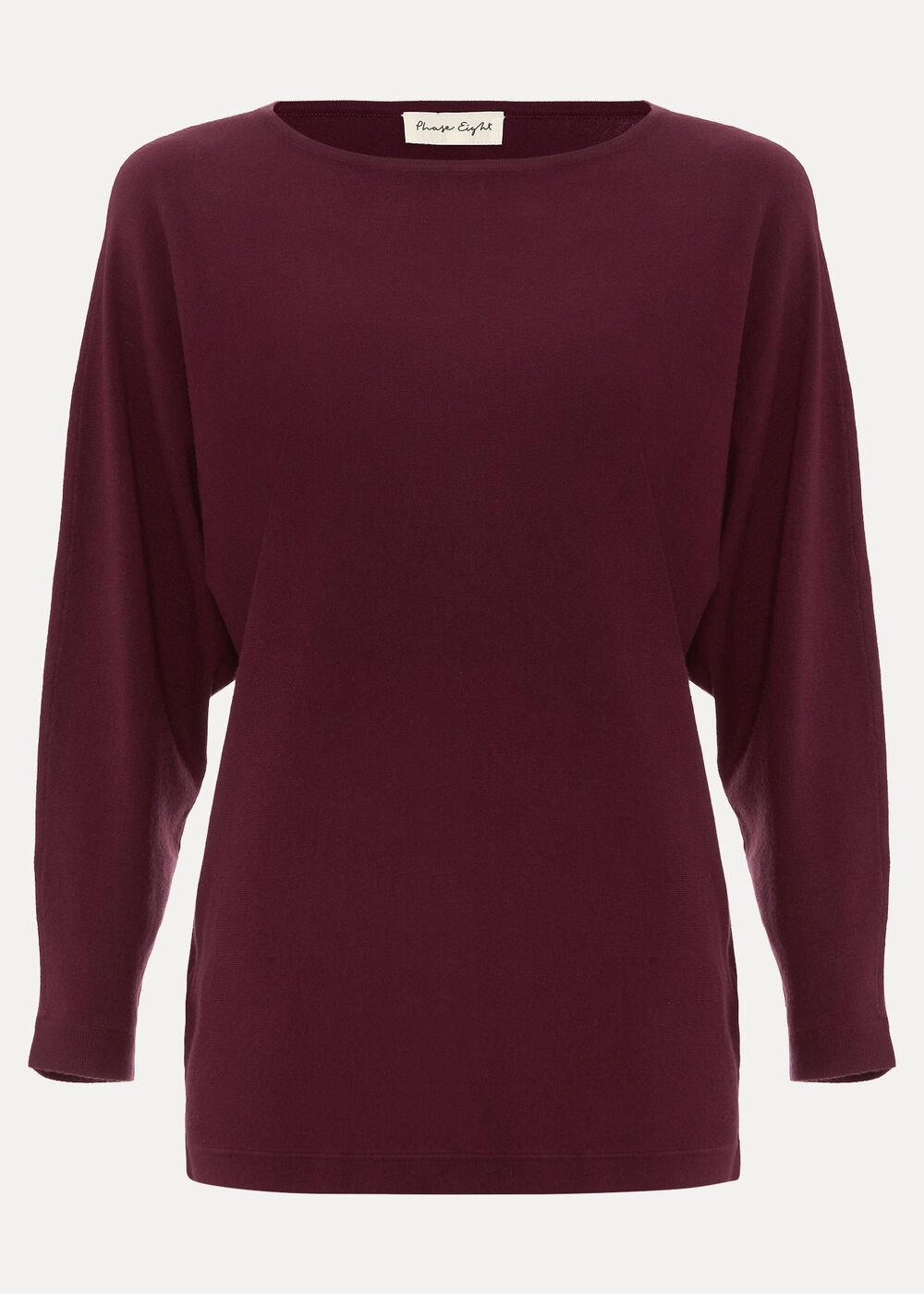 Long Line Cristine Jumper - Burgundy