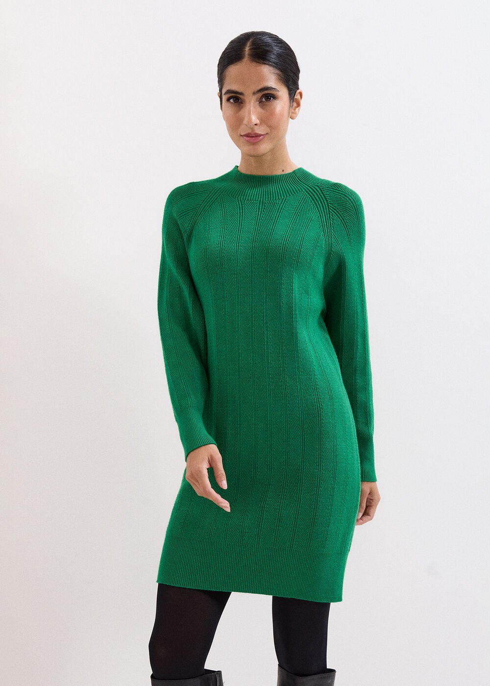 Eleana Green Knit Dress - Green