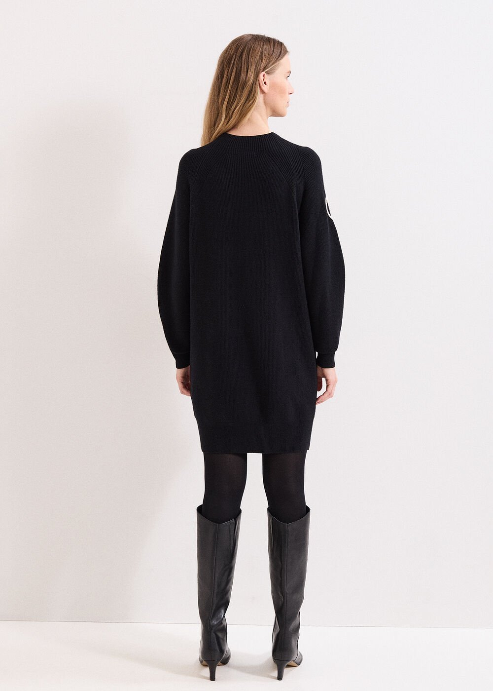 Rosa Jumper Dress - Black/Ivory