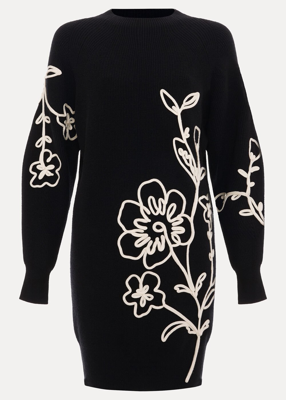 Rosa Jumper Dress - Black/Ivory