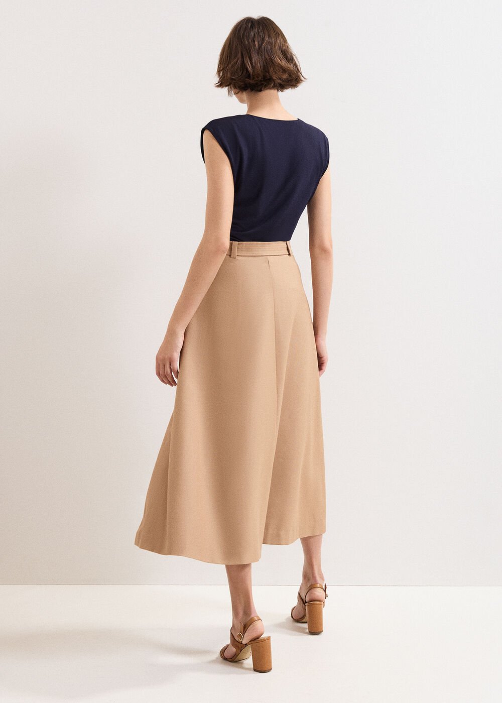 Rochelle Midi Skirt - Camel