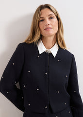 Rue Cropped Jacket - Black