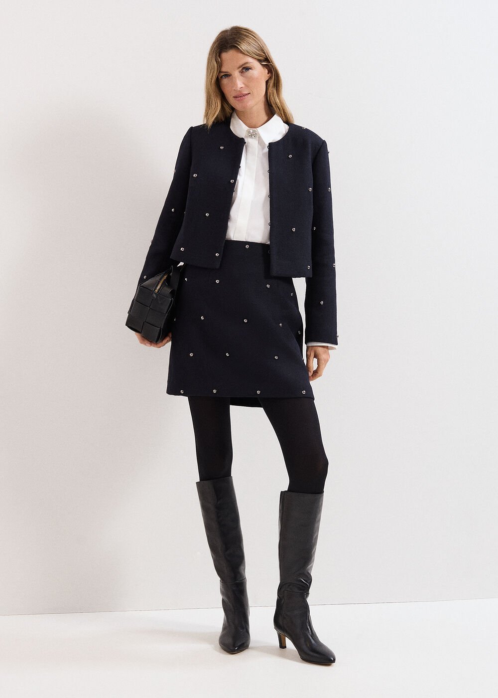 Rue Cropped Jacket - Black
