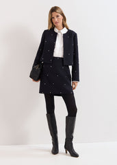 Rue Cropped Jacket - Black