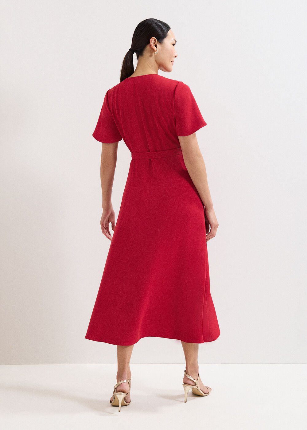 Julissa Wrap Dress - Red