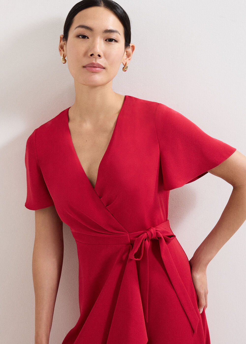 Julissa Wrap Dress - Red