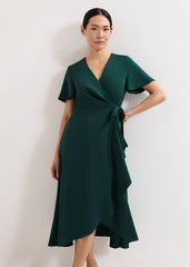 Julissa Wrap Dress - Green
