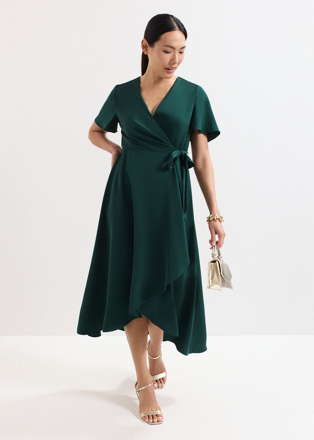 Julissa Wrap Dress - Green