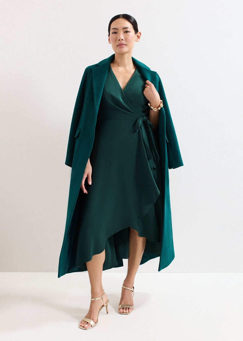 Julissa Wrap Dress - Green