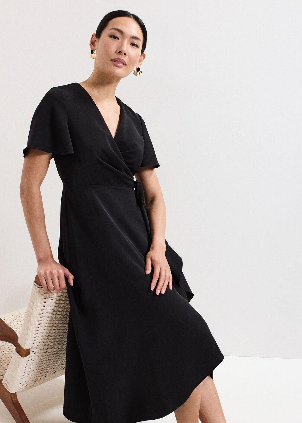 Julissa Wrap Dress - Black