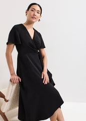 Julissa Wrap Dress - Black