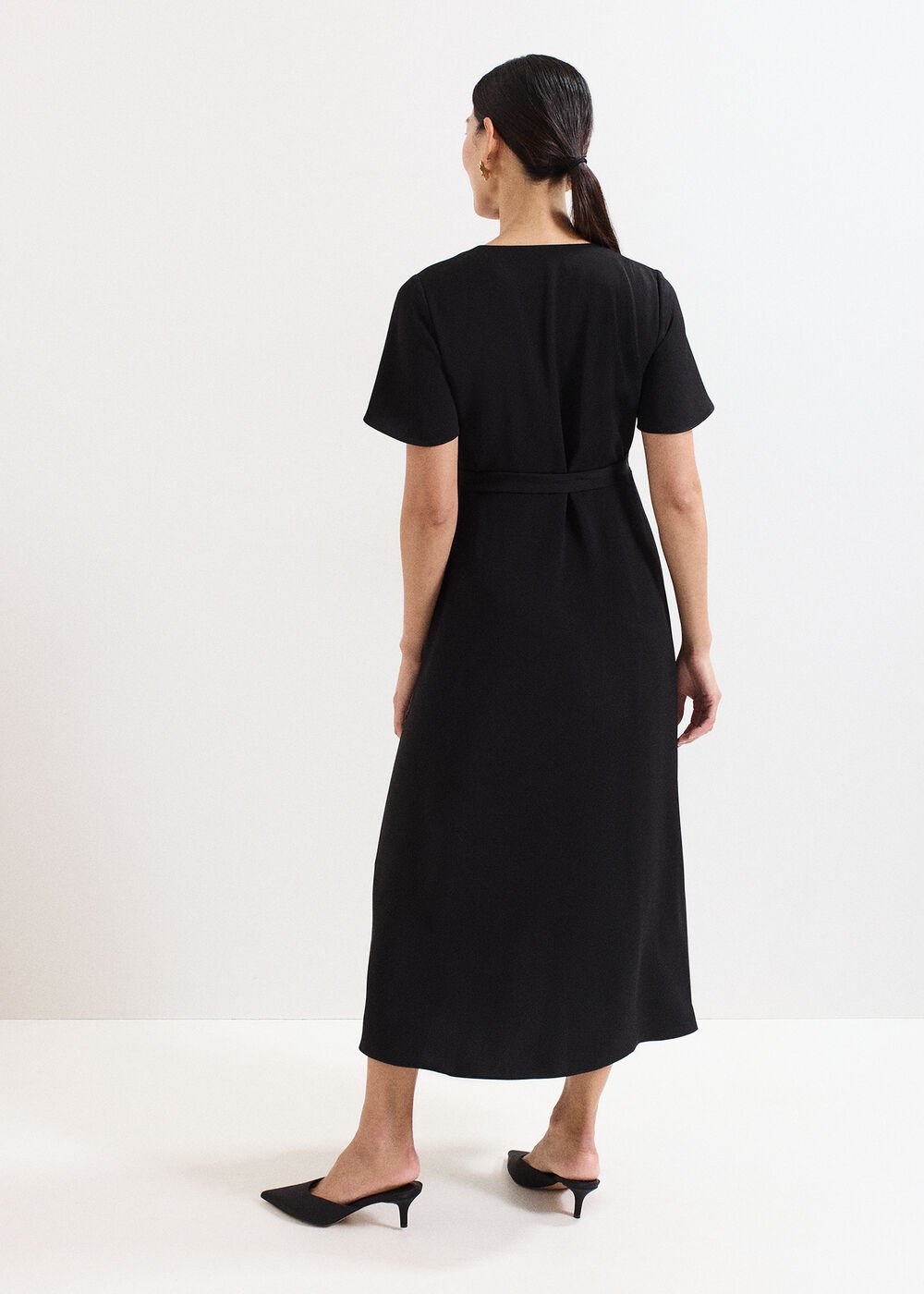 Julissa Wrap Dress - Black